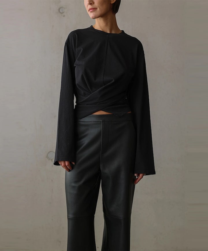 Dames longsleeve zwart