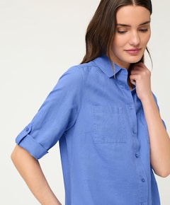 Dames blouse blauw