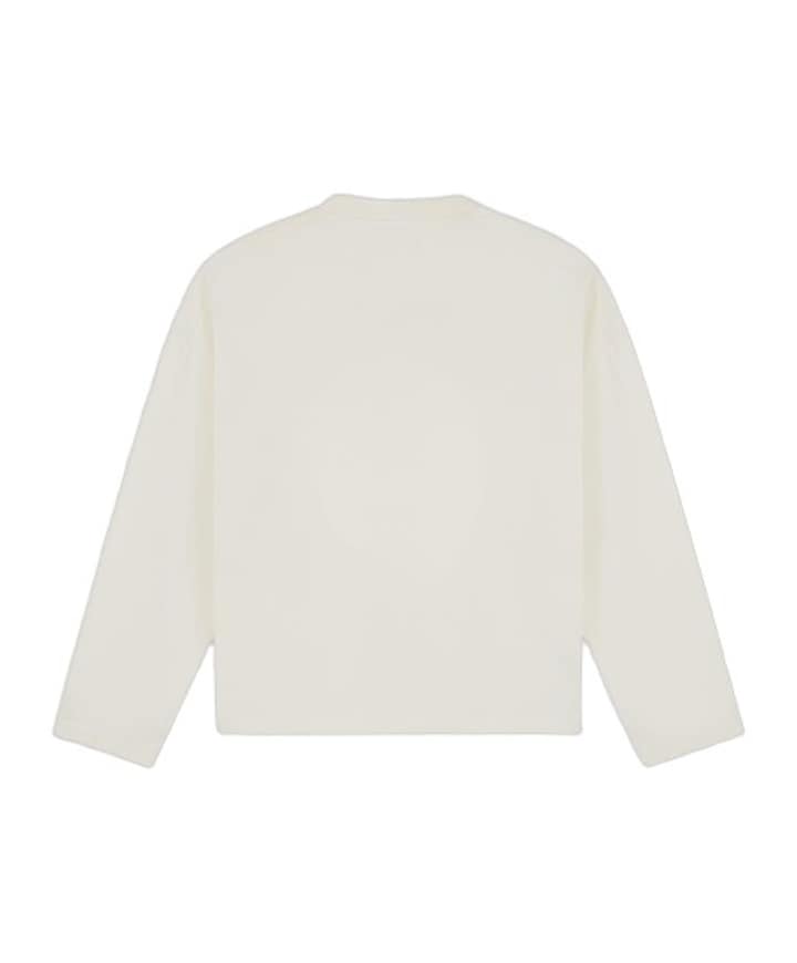 Uniseks longsleeve ecru