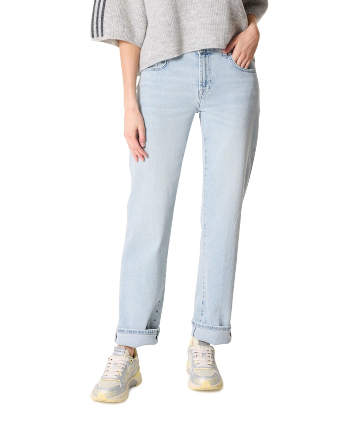 Calie Straight dames jeans blauw
