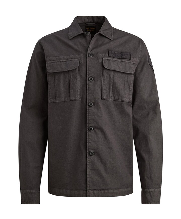 Heren overshirt zwart