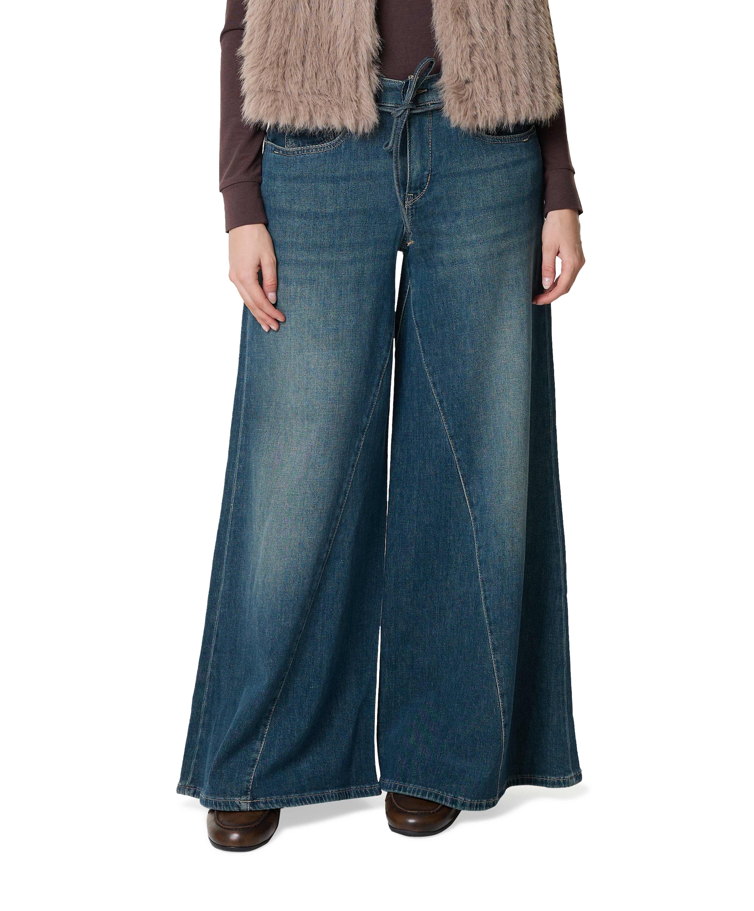 WIDE dames jeans blauw
