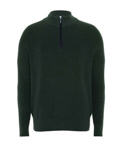 Heren trui met rits groen