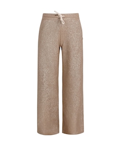 Fenya metallic straight leg meisjes broek goud