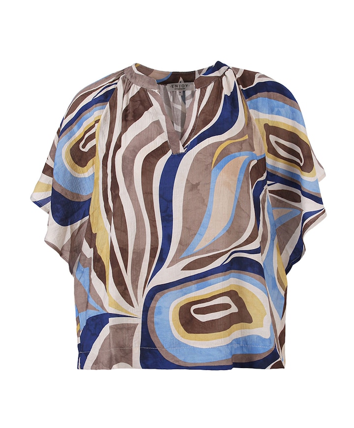 Dames blouse blauw