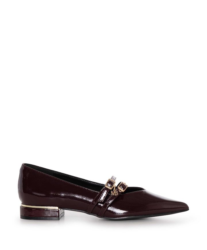 Agiany dames loafers bordeaux