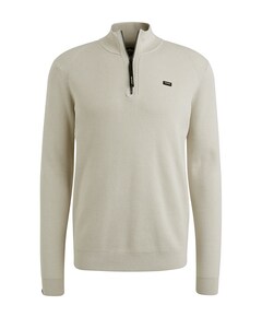 Heren trui met rits ecru
