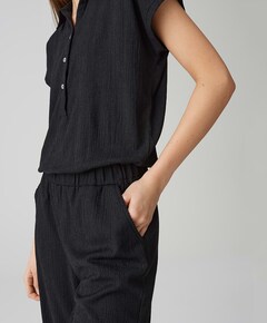 Melti polo jumpsuit zwart