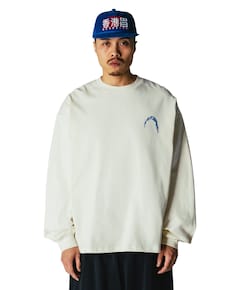 Heren longsleeve ecru