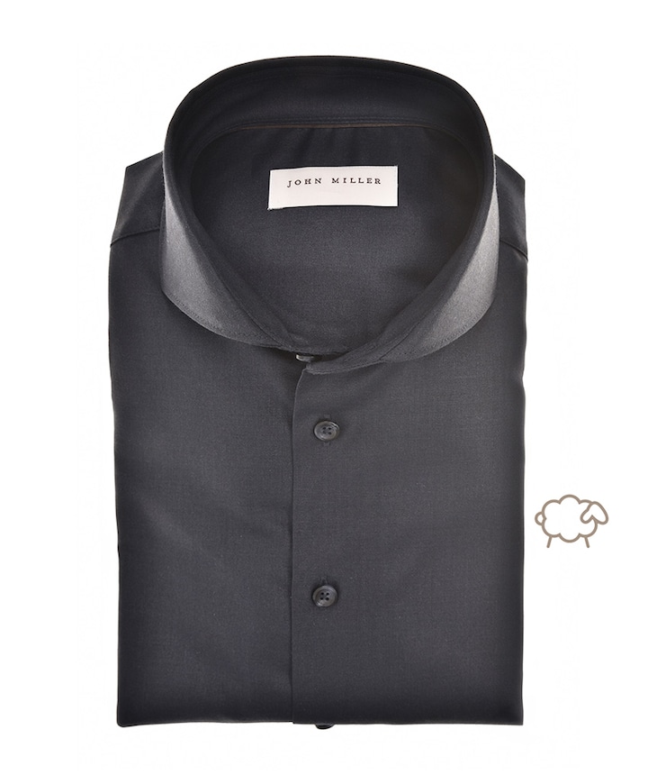 Overhemd lange mouw blauw