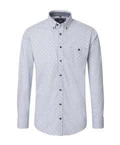 Heren overhemd lange mouw ecru