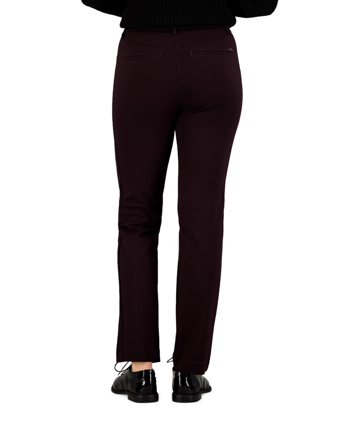 Pull On Slim broek bordeaux