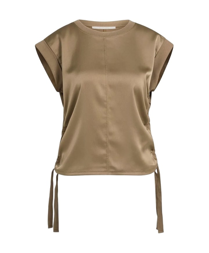 Dames top bruin