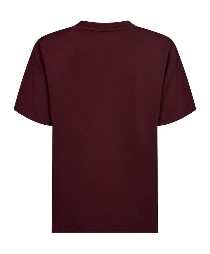 Dames T-shirt bordeaux