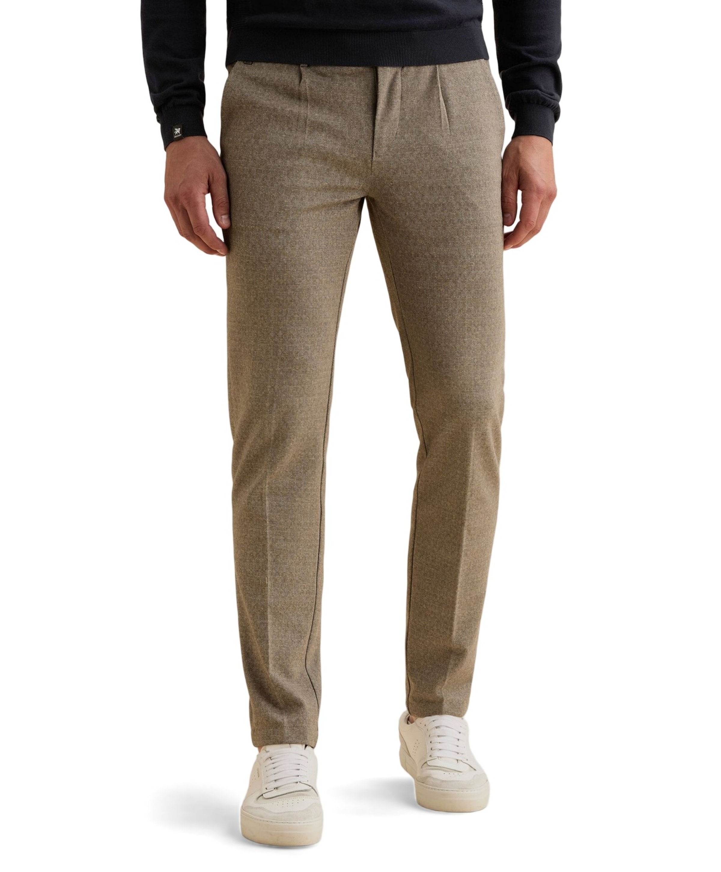 V11 CHINO PRINTED STRUCTURE heren broek grijs