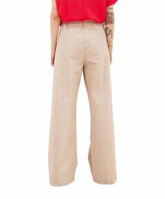 benji stripe pants dames broek rood
