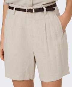 ONLSIESTA HW BELT LIN BL SHORTS dames korte broek ecru