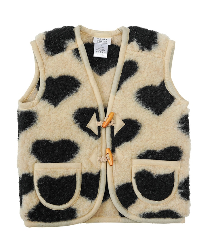 Meisjes gilet ecru