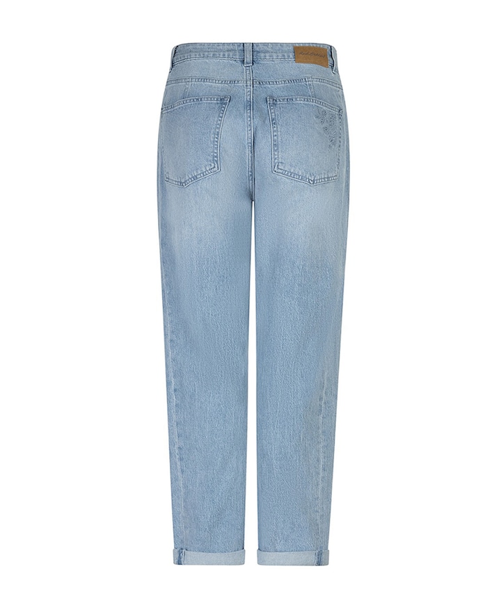 Caitlina Sidepatch dames jeans blauw