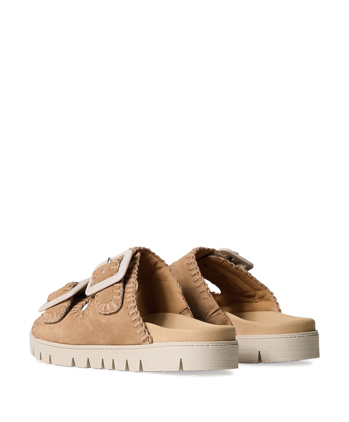 dames slippers beige
