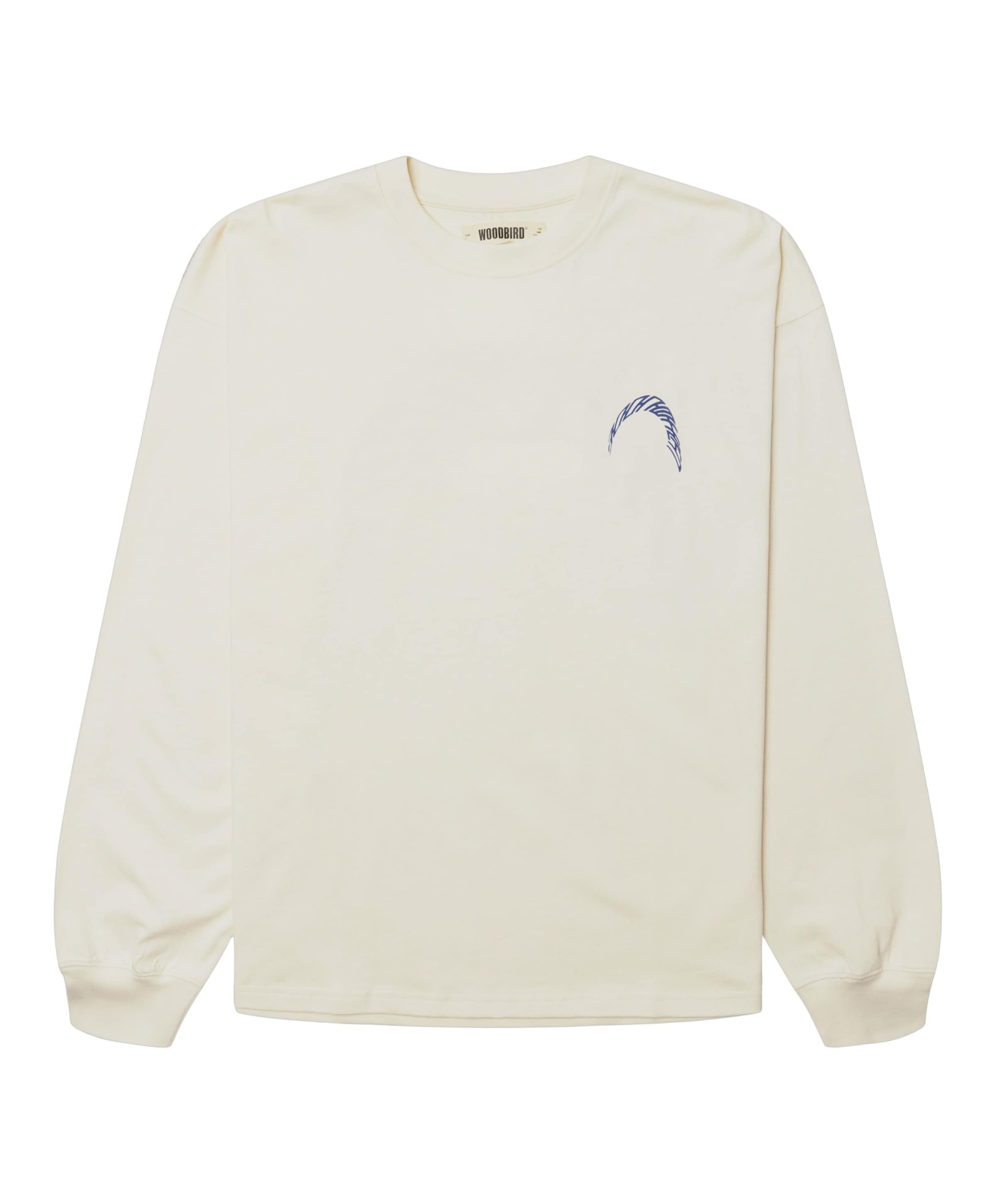 Heren longsleeve ecru