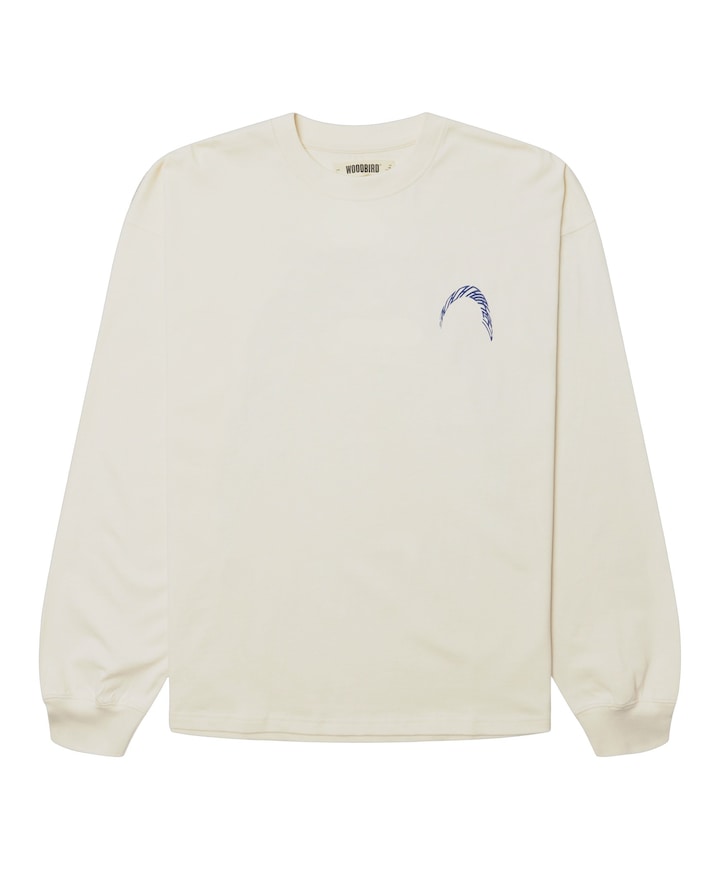 Heren longsleeve ecru