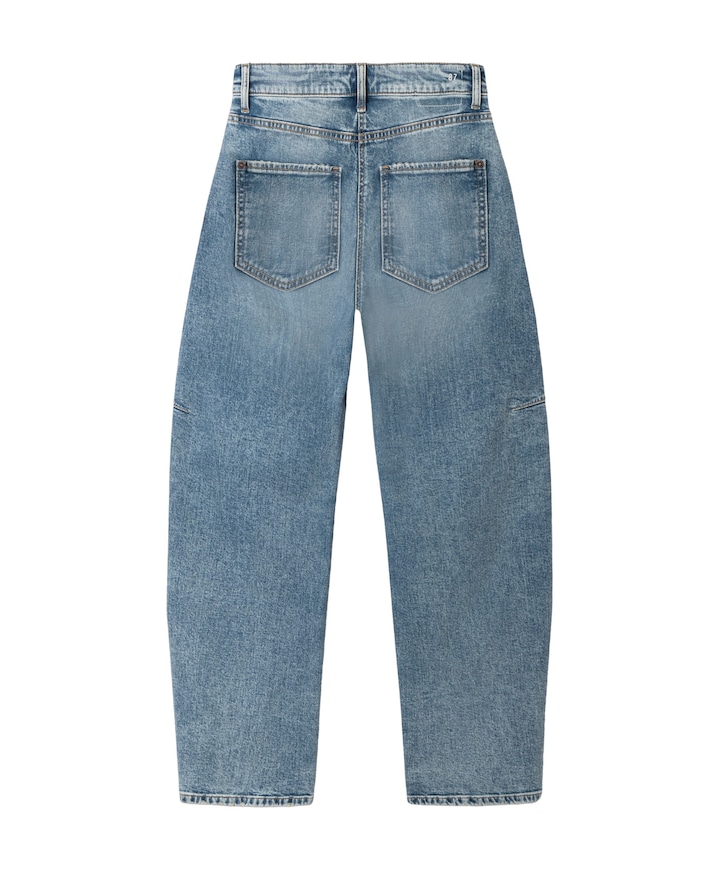 Baggy twisted dames jeans blauw