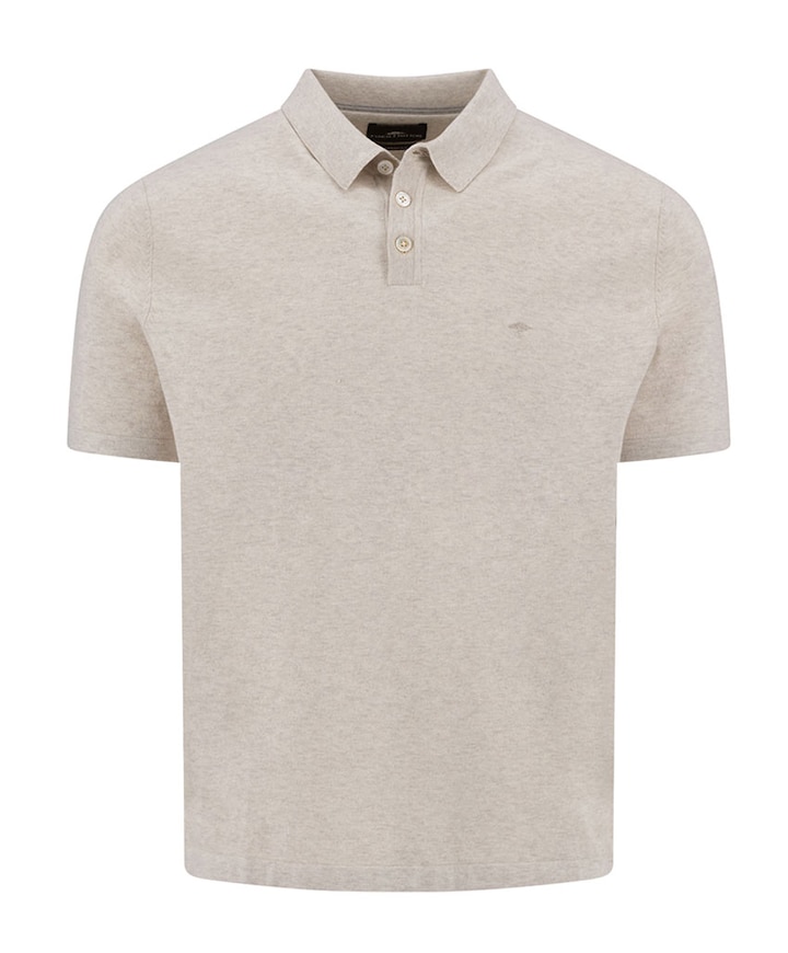 Heren polo beige