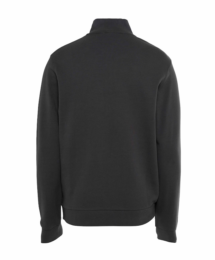 Heren trui met rits grijs