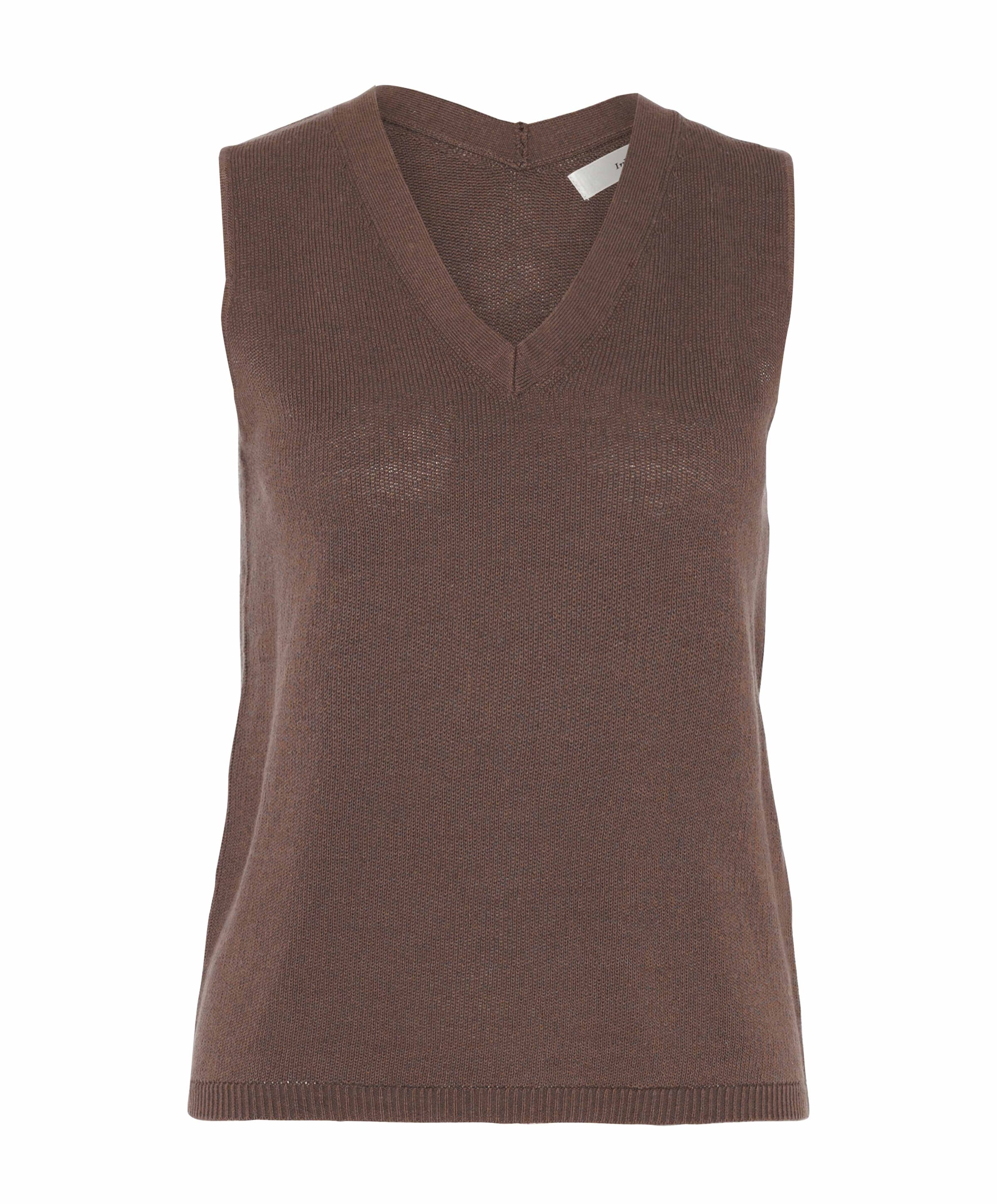 Dames top bruin