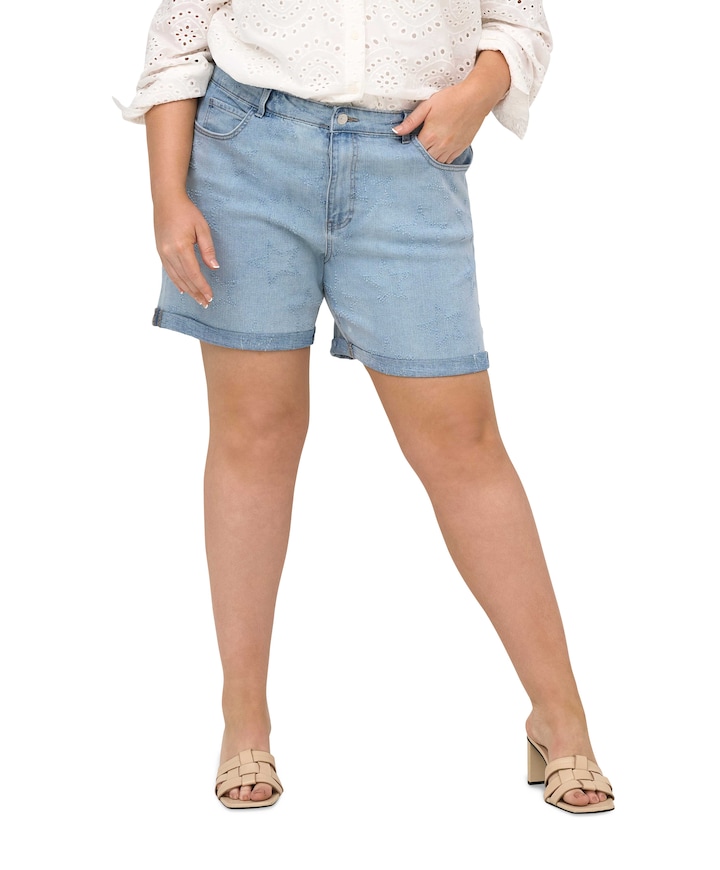 CARVEGA HW STAR MOM PIM dames korte broek blauw