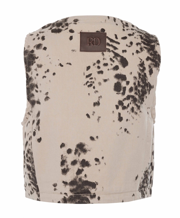 Dames gilet beige