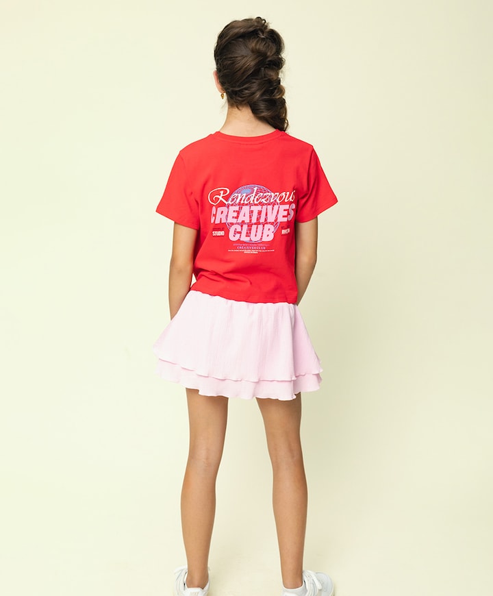 Meisjes t-shirt rood