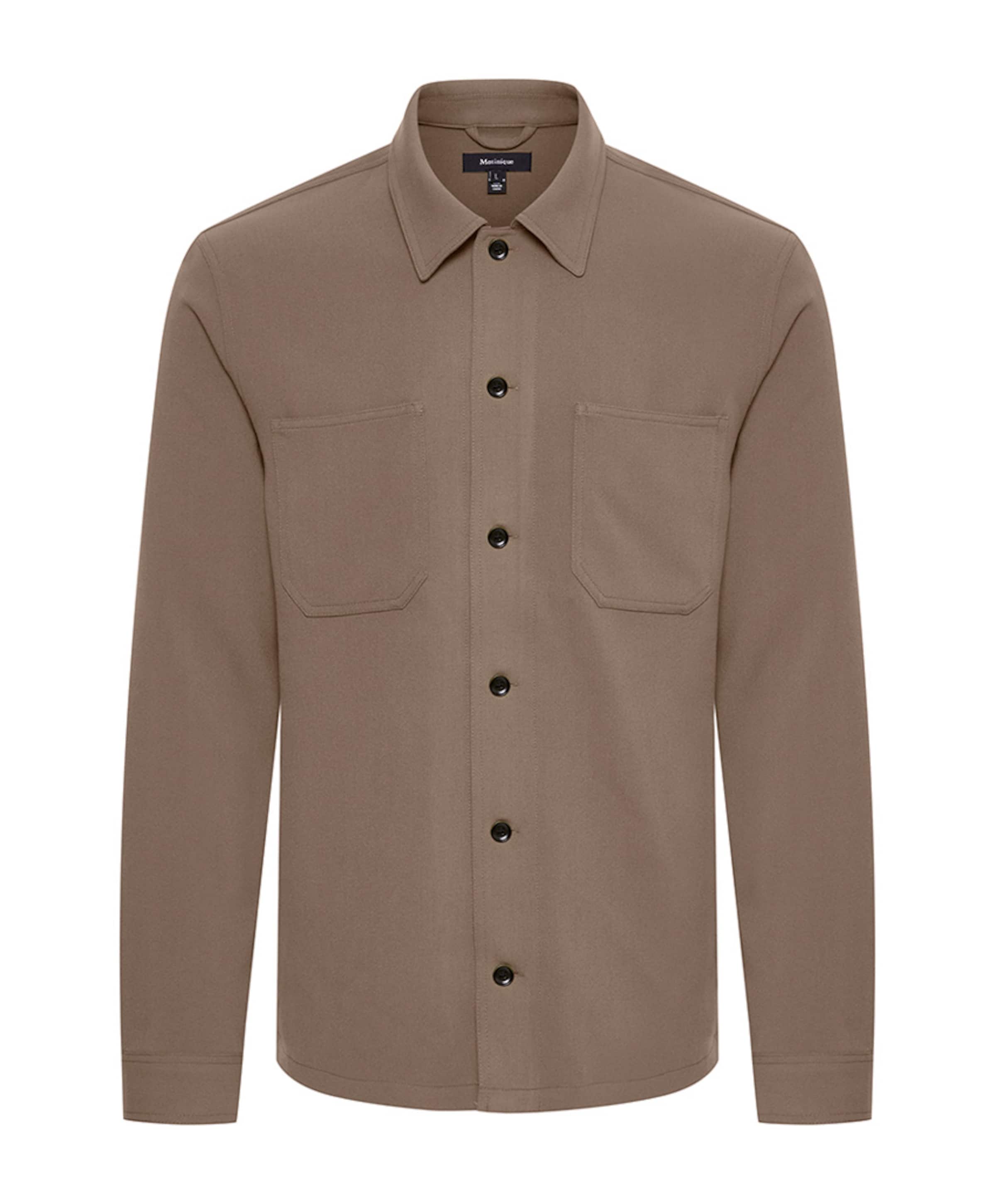 Heren overshirt bruin