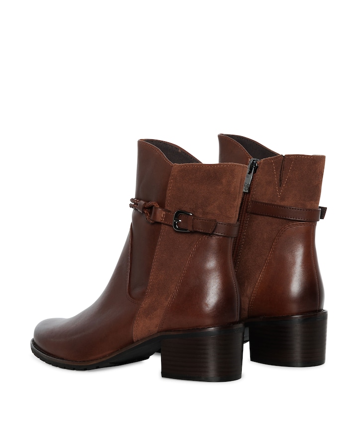 Women enkellaarzen bruin