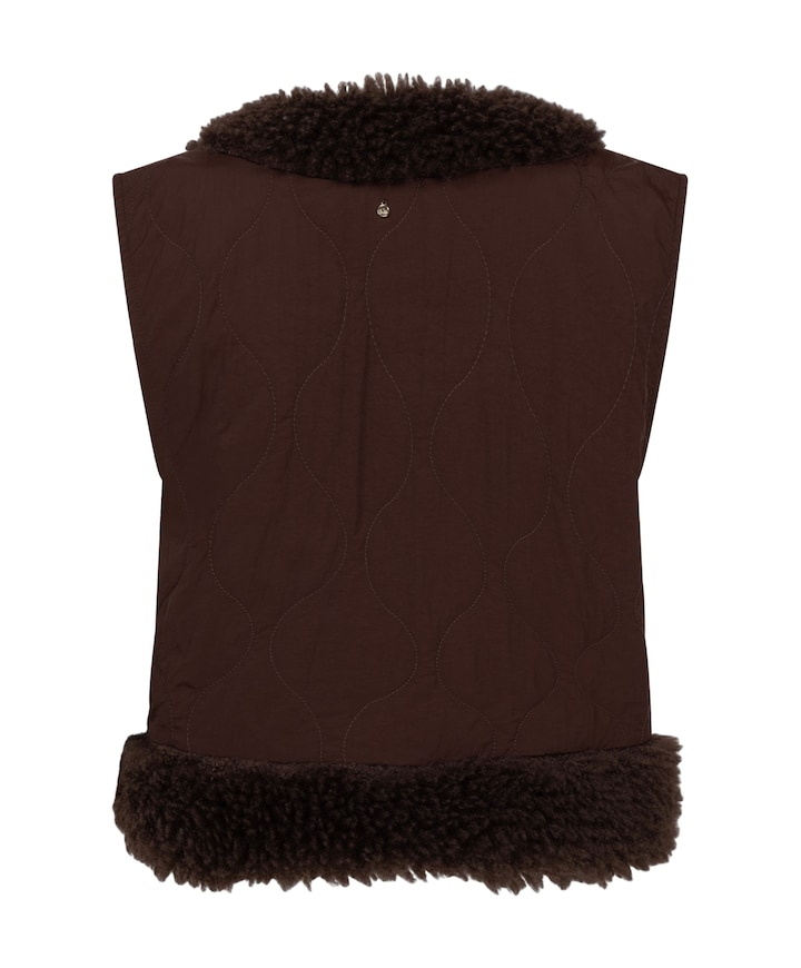 Dames gilet bruin