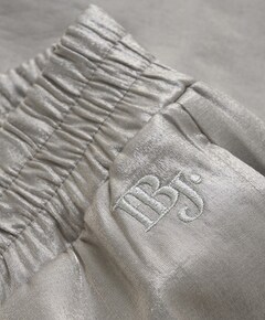 Wide Shiny Cargo broek grijs