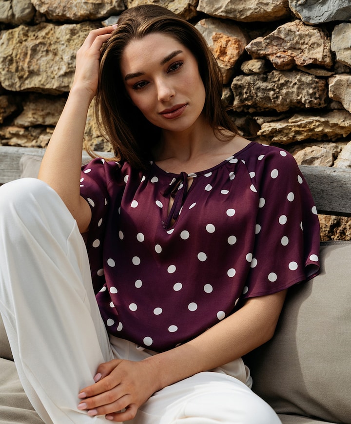 Dames blouse paars