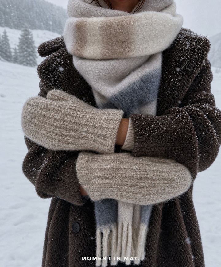Dames sjaal beige