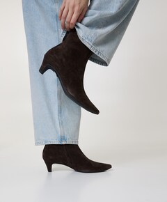 dames enkellaarzen bruin