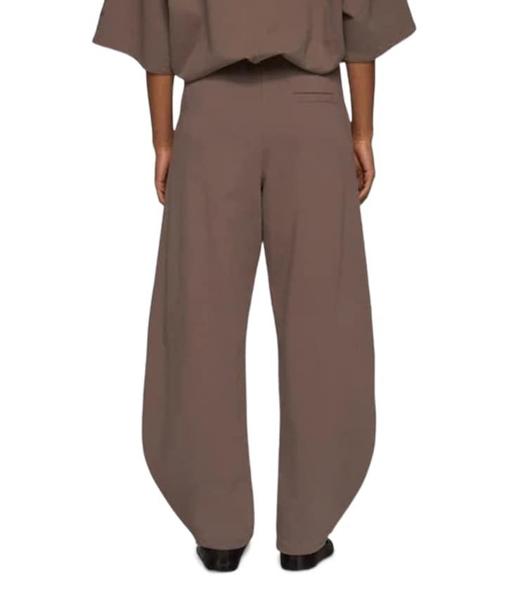 banana fleece dames broek bruin