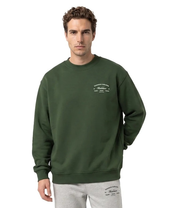 Heren sweater groen