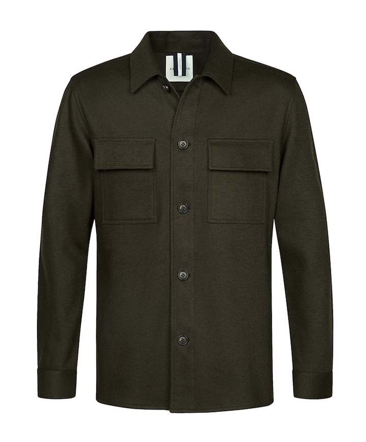 Heren overshirt groen
