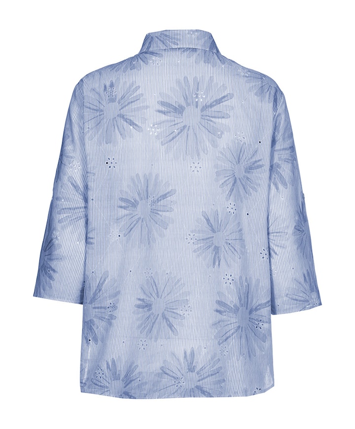 Dames blouse blauw