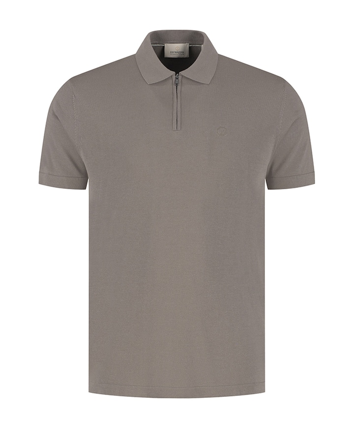 Heren polo grijs