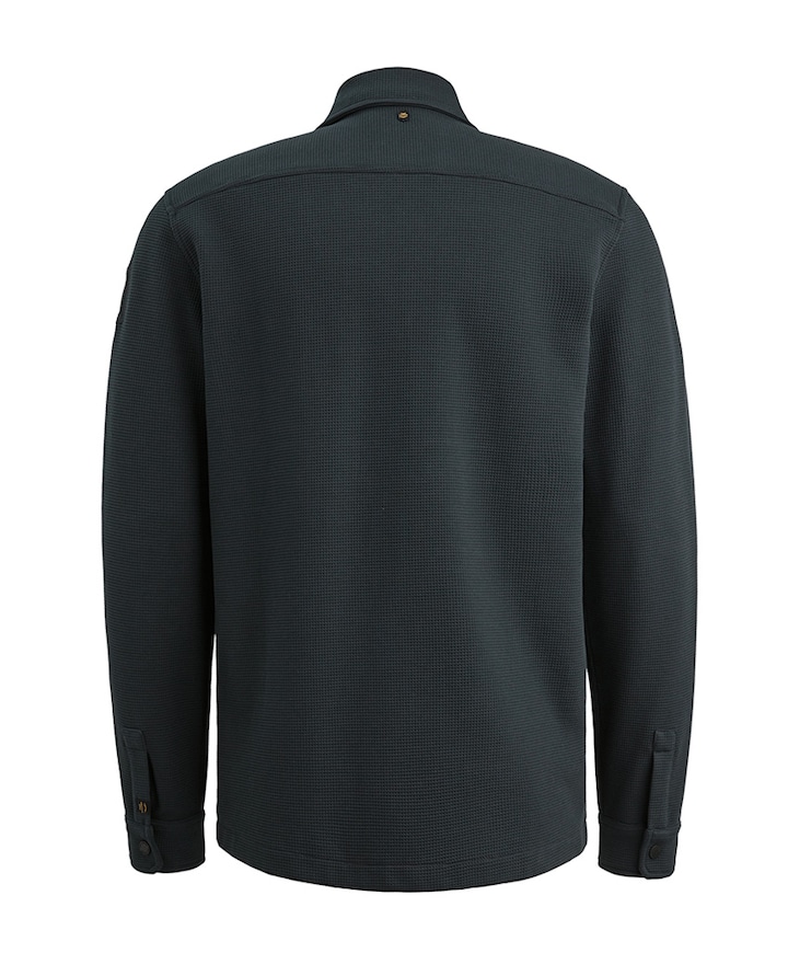 Heren overhemd lange mouw blauw