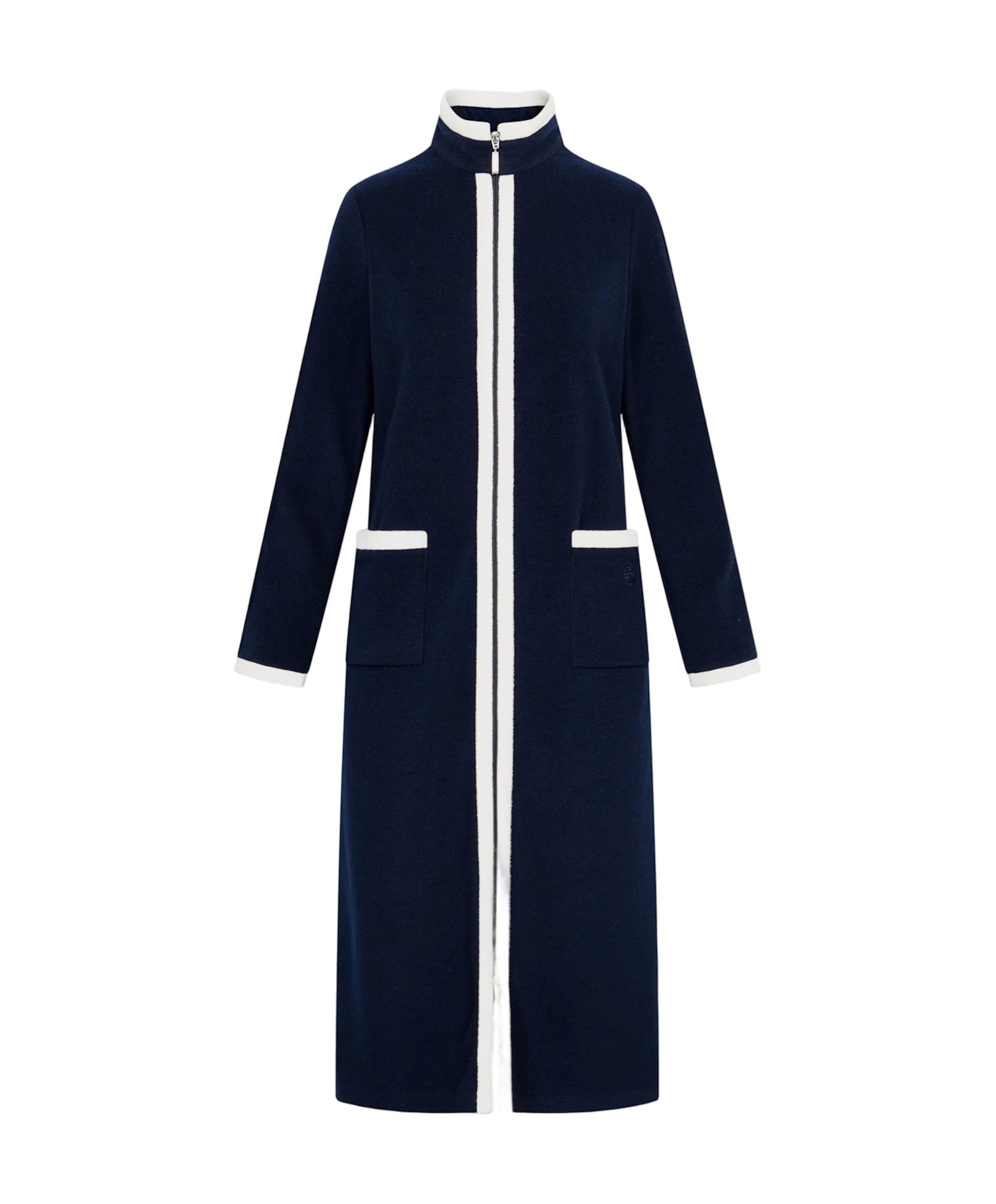 Dames ochtendjas blauw