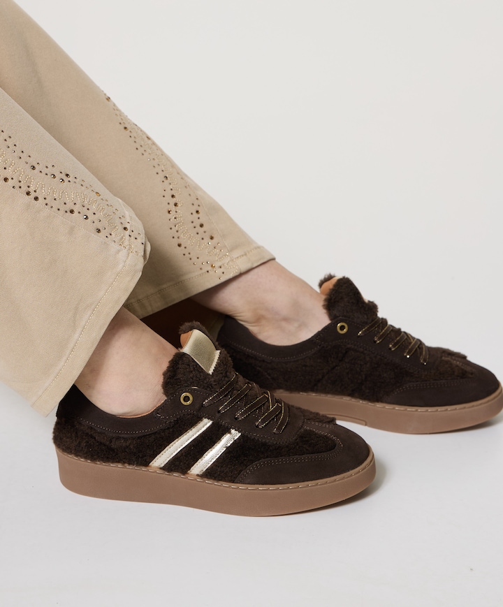 dames sneakers bruin