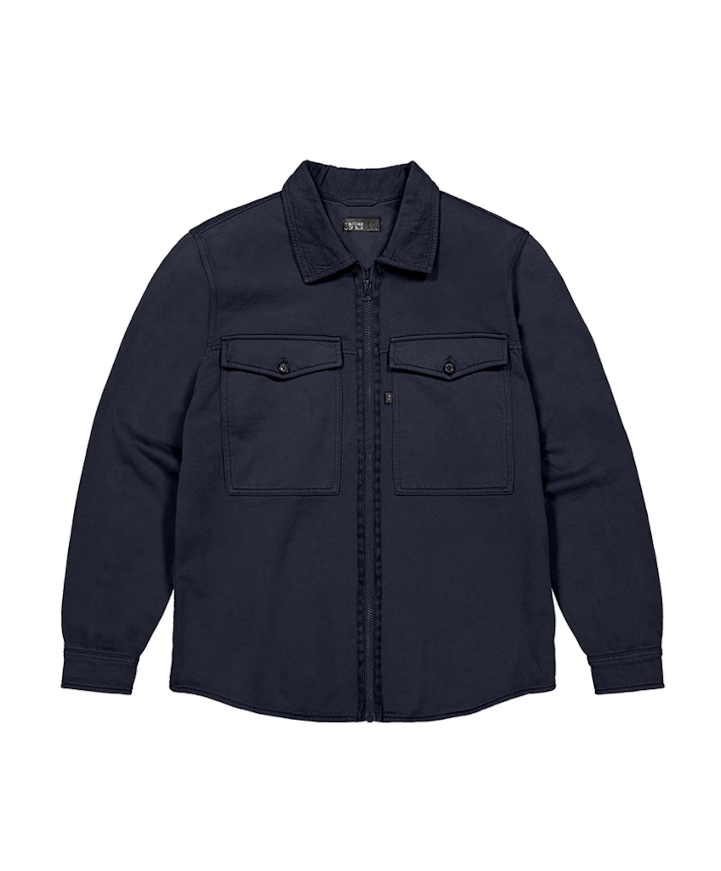 Heren overshirt blauw