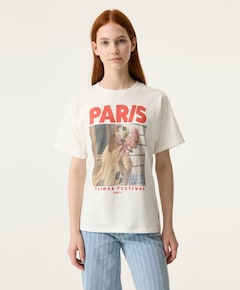 Meisjes t-shirt ecru